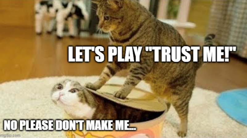 LET'S PLAY "TRUST ME!" NO PLEASE DON'T MAKE ME.... imgflip.com