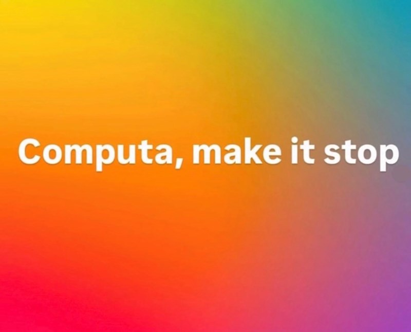 Computa, make it stop