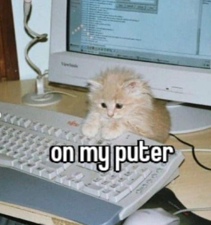 on my puter