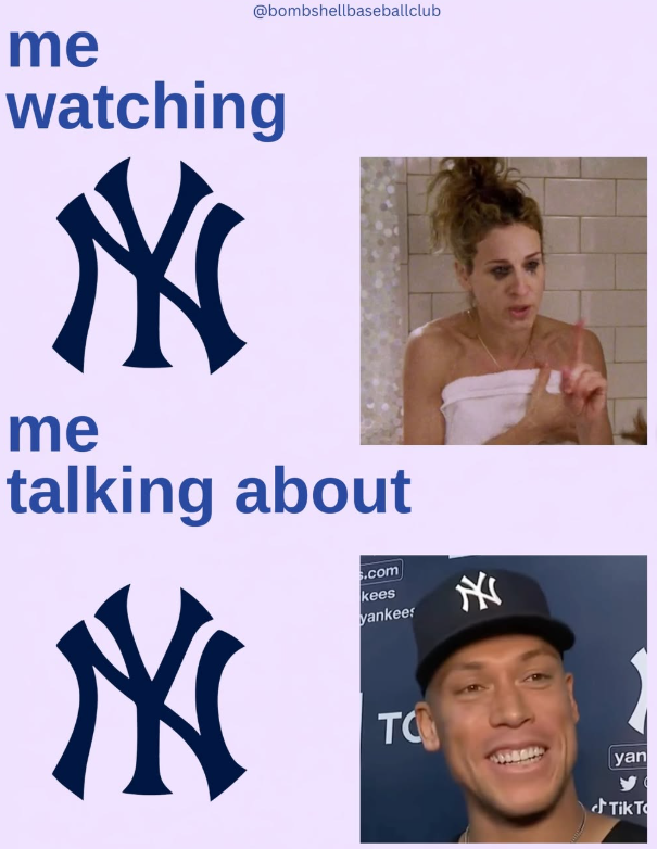 @bombshellbaseballclub me watching me talking about .com kees yankees TO yan Tik To