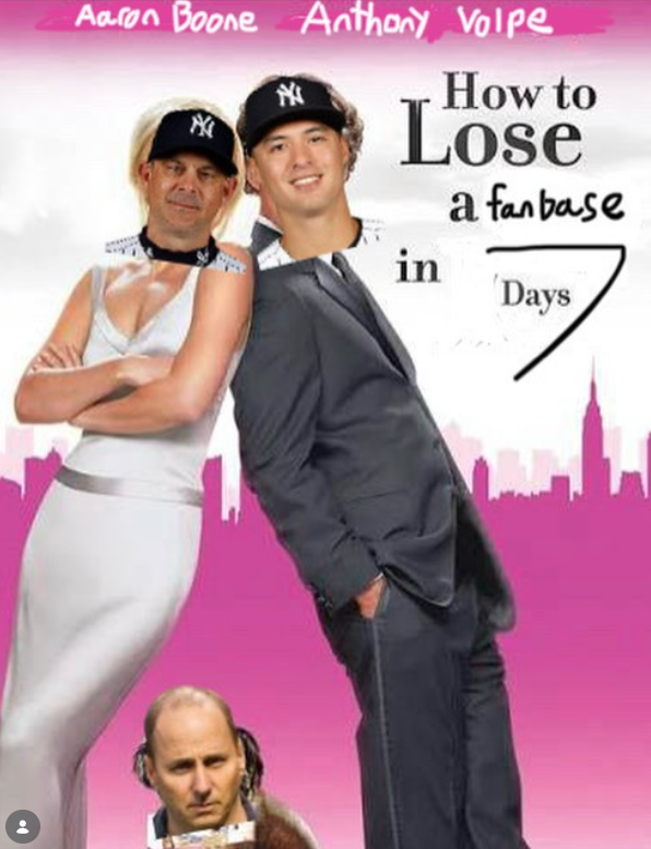 Aaron Boone Anthony Volpe How to Lose in a fanbase Days