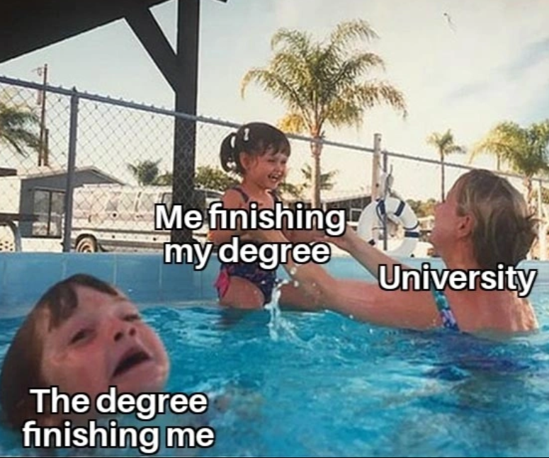 Me finishing my degree The degree finishing me University