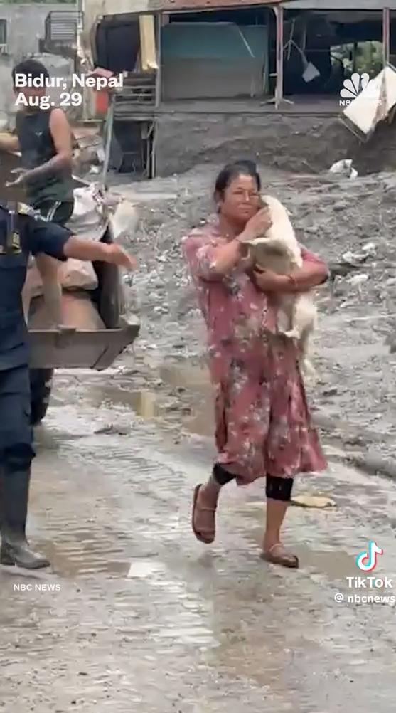 Bidur, Nepal Aug. 29 NB مل NBC NEWS TikTok @nbcnews