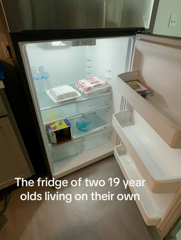 TEA www The fridge of two 19 year olds living on their own