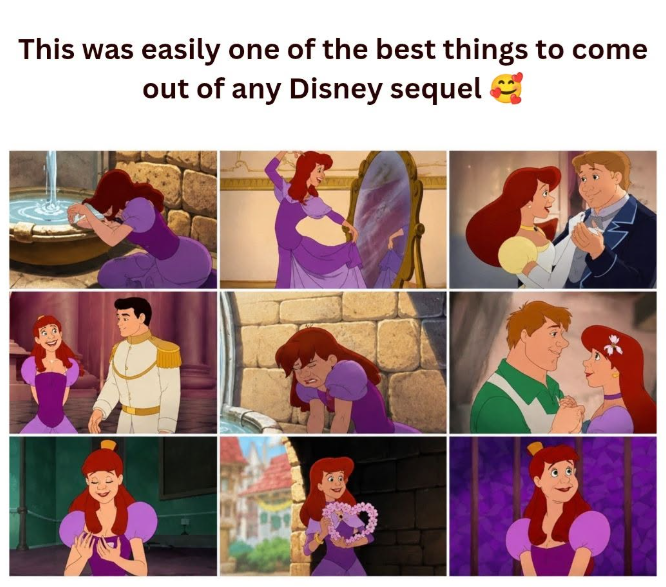 This was easily one of the best things to come out of any Disney sequel