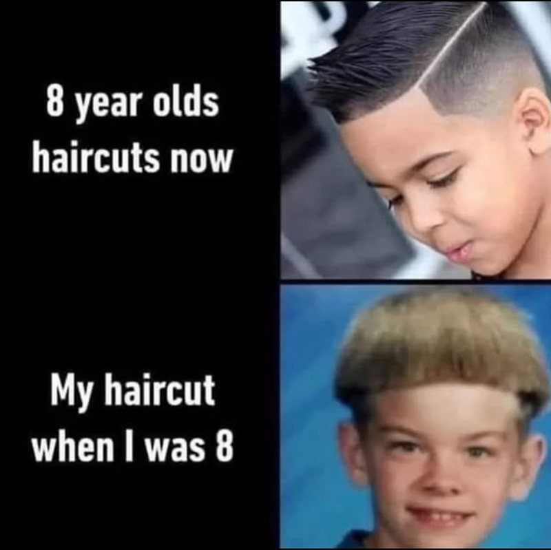 8 year olds haircuts now My haircut when I was 8