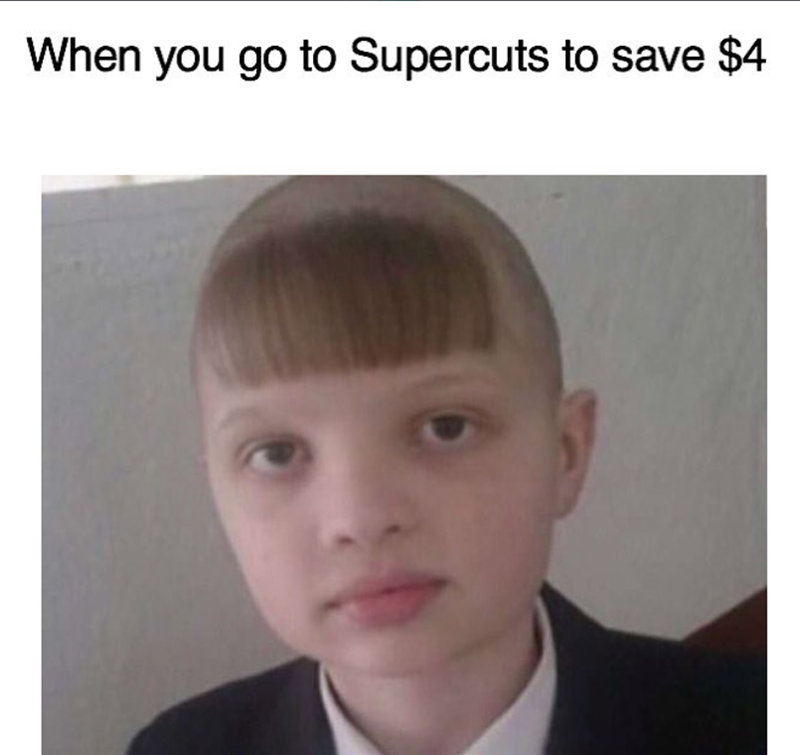 When you go to Supercuts to save $4
