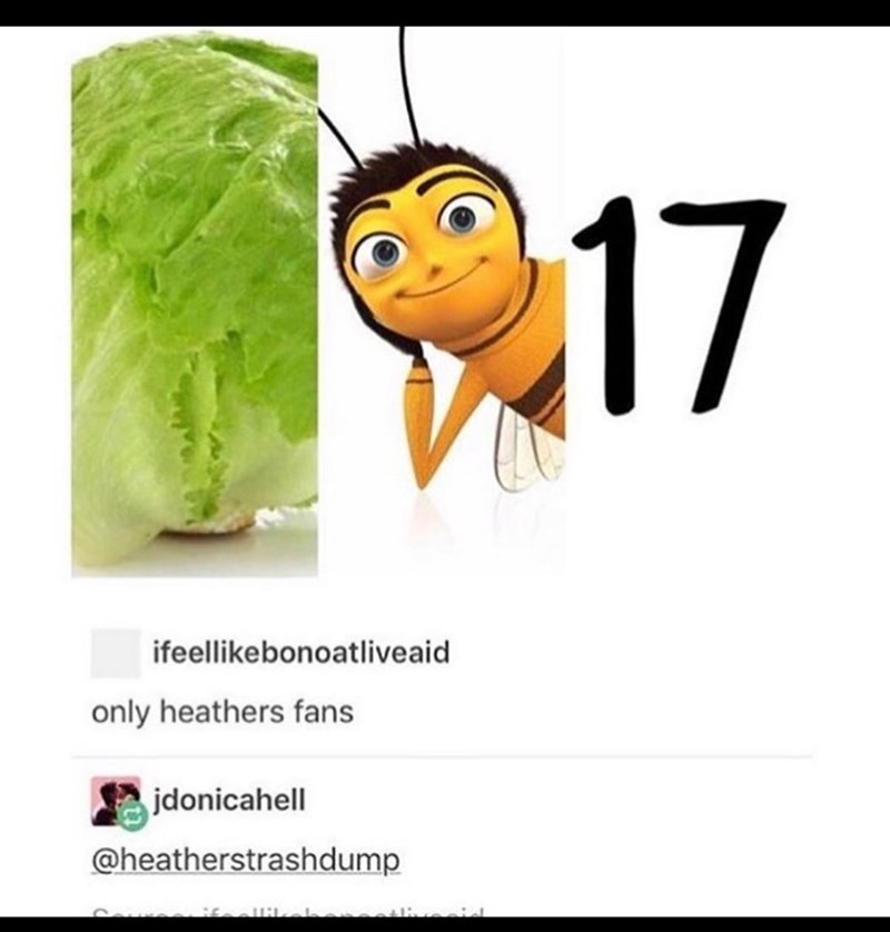 ifeellikebonoatliveaid only heathers fans jdonicahell @heatherstrashdump 17