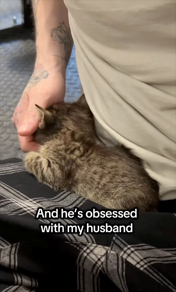 And he's obsessed with my husband