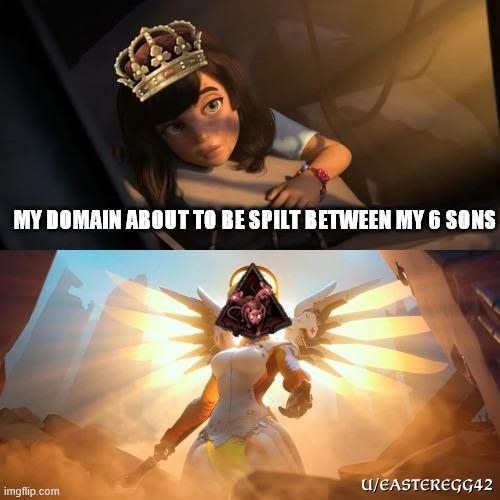 MY DOMAIN ABOUT TO BE SPILT BETWEEN MY 6 SONS imgflip.com U/EASTEREGG42