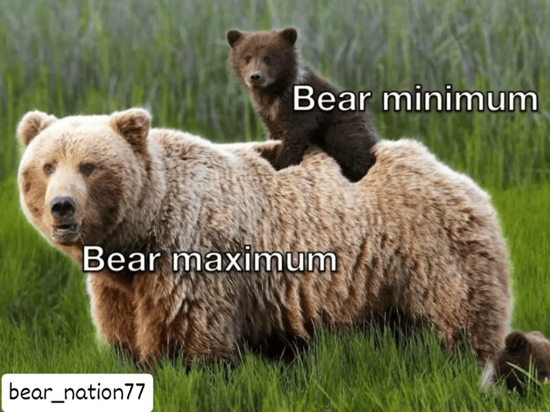 Bear minimum Bear maximum bear_nation77
