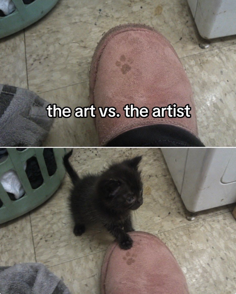 the art vs. the artist