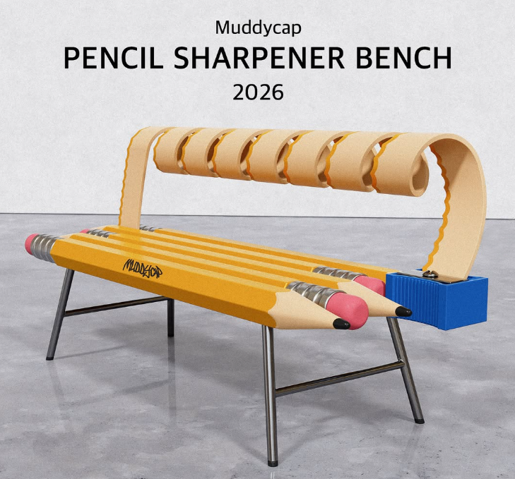 Muddycap PENCIL SHARPENER BENCH 2026 G MDCP