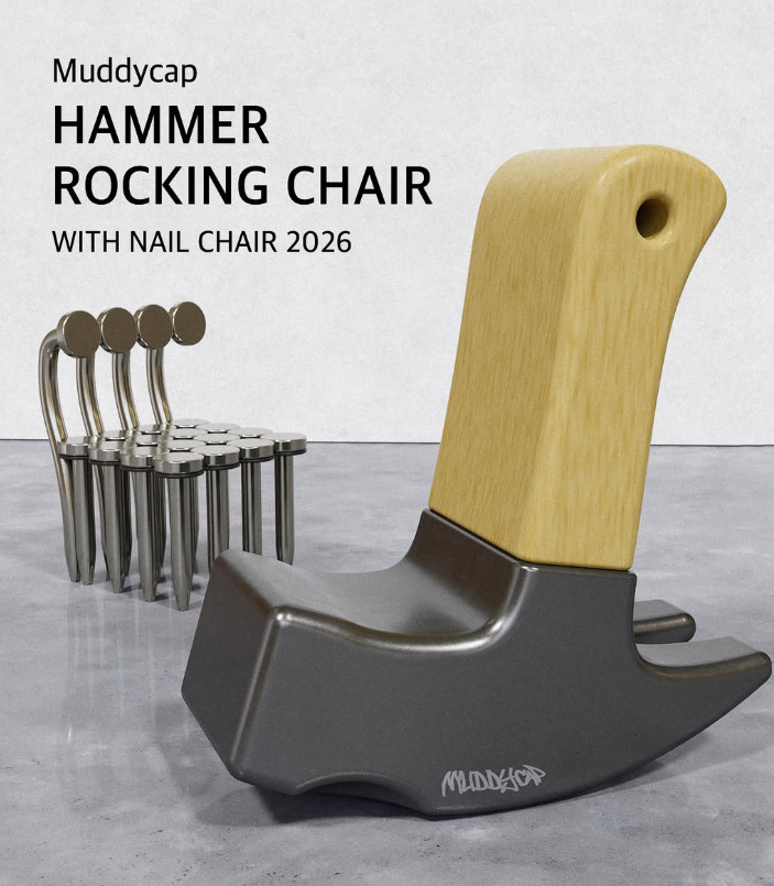 Muddycap HAMMER ROCKING CHAIR WITH NAIL CHAIR 2026 MIDDECAP