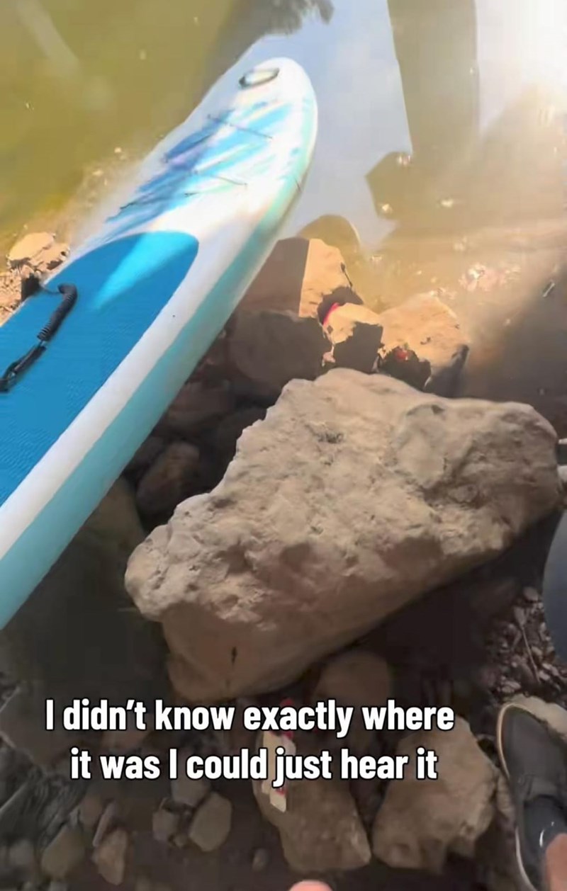 I didn't know exactly where it was I could just hear it