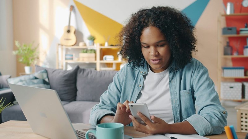 Former employee checking payment information after learning that performance-based commissions are being withheld.