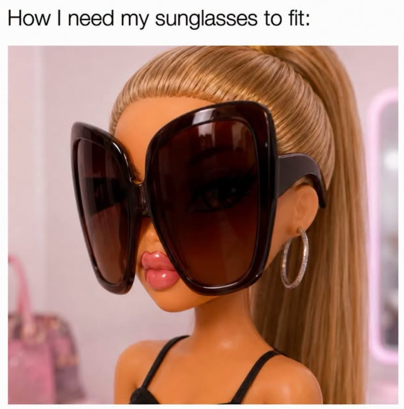 How I need my sunglasses to fit: