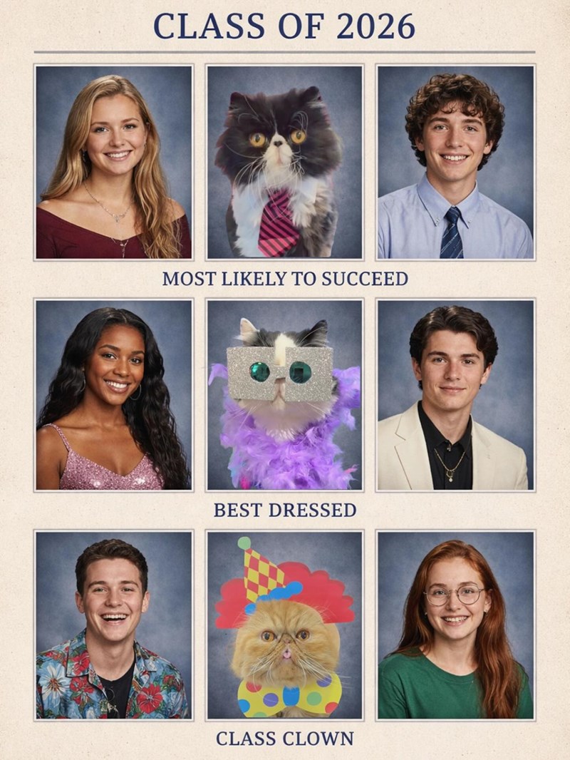 CLASS OF 2026 MOST LIKELY TO SUCCEED BEST DRESSED CLASS CLOWN