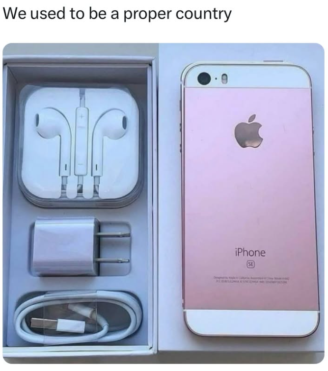 We used to be a proper country iPhone SE
