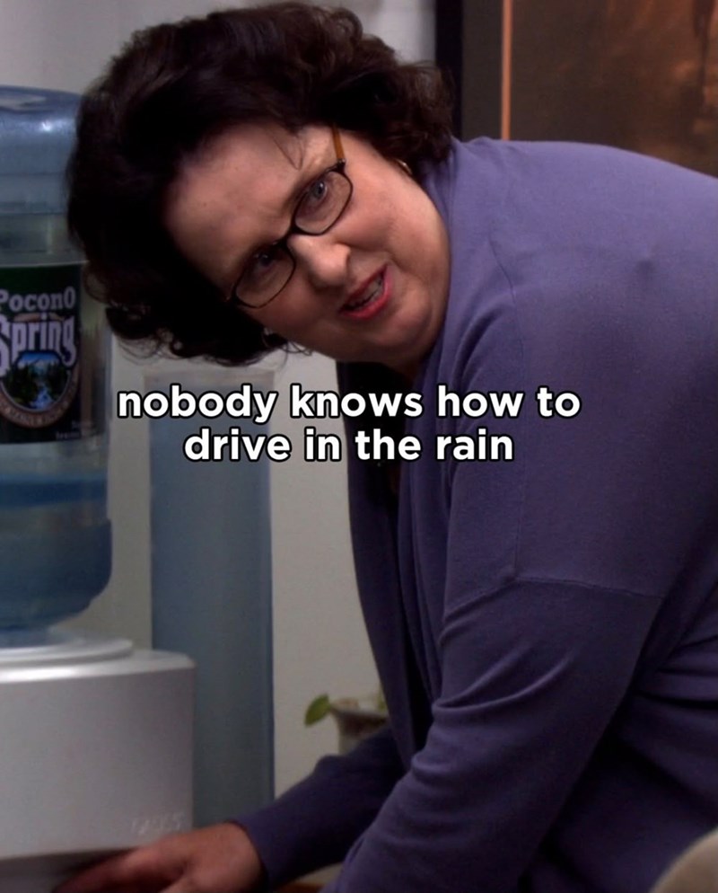Pocono Spring nobody knows how to drive in the rain 74465