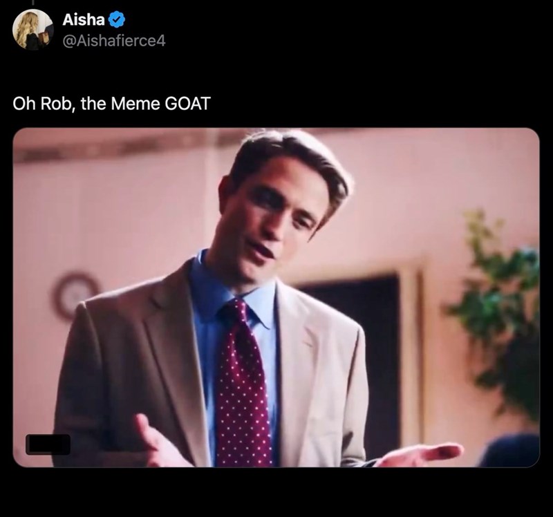 Aisha @Aishafierce4 Oh Rob, the Meme GOAT