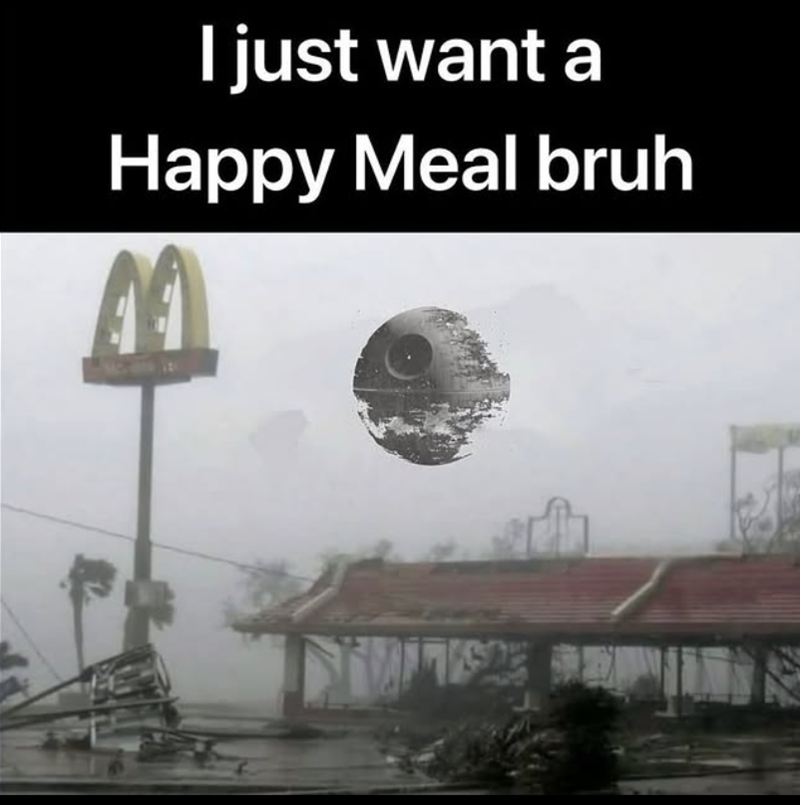 I just want a Happy Meal bruh