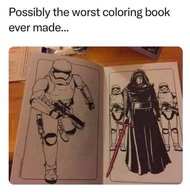 Possibly the worst coloring book ever made...