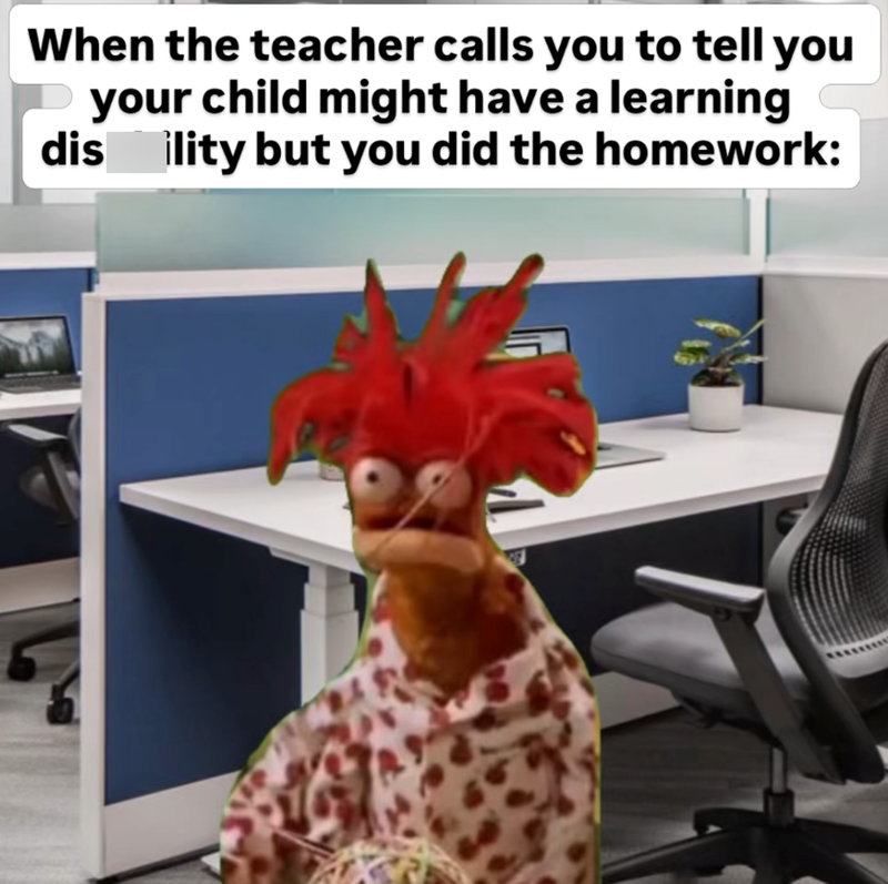 When the teacher calls you to tell you your child might have a learning dis ility but you did the homework: