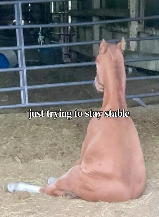 just trying to stay stable