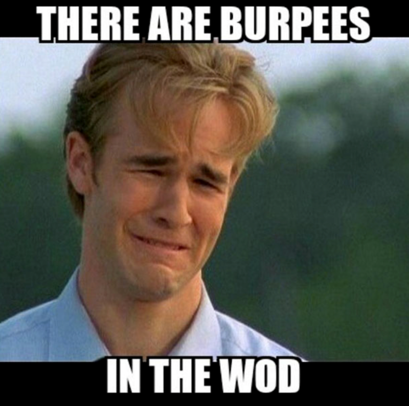 THERE ARE BURPEES IN THE WOD