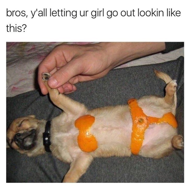 bros, y'all letting ur girl go out lookin like this?