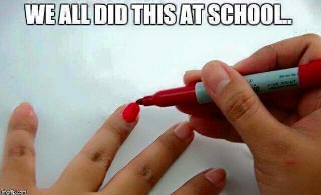 WE ALL DID THIS AT SCHOOL. FINE POINT