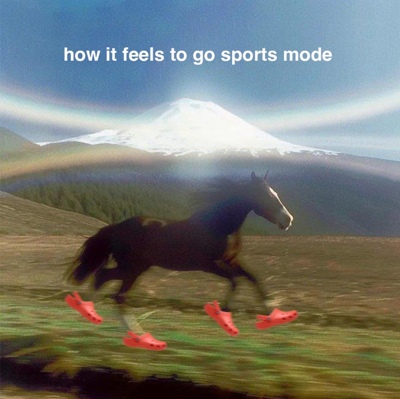 how it feels to go sports mode