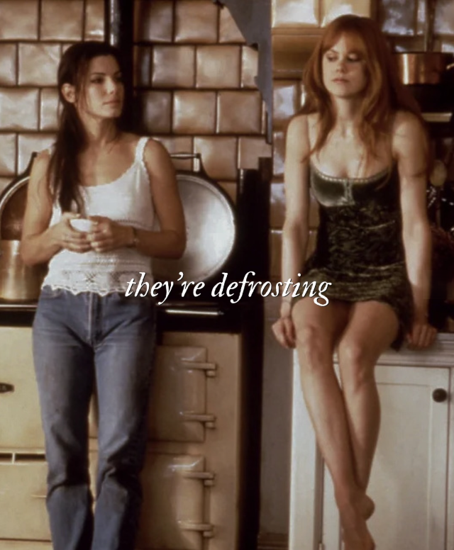 they're defrosting