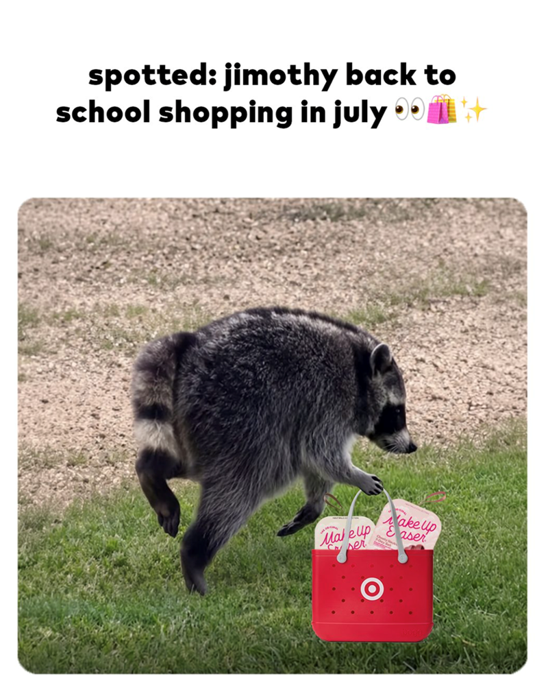 spotted: jimothy back to school shopping in july Makeup per O ake up aser ++