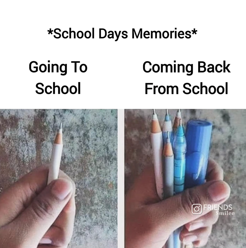 *School Days Memories* Going To Coming Back School From School O FRIENDS Smilee