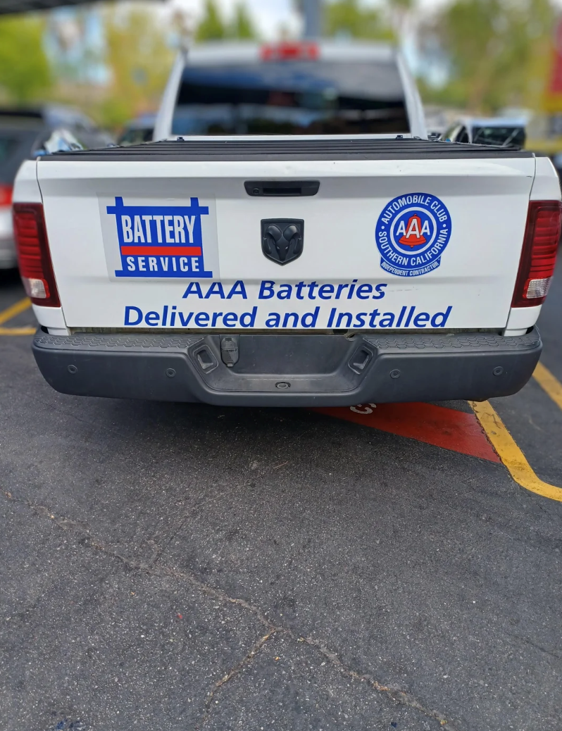 AUTOMOBILE CLUB BATTERY SERVICE (AAA) CALIFORNIA CONTRACTOR SOUTHERN INDEPEND AAA Batteries EPENDENT Delivered and Installed