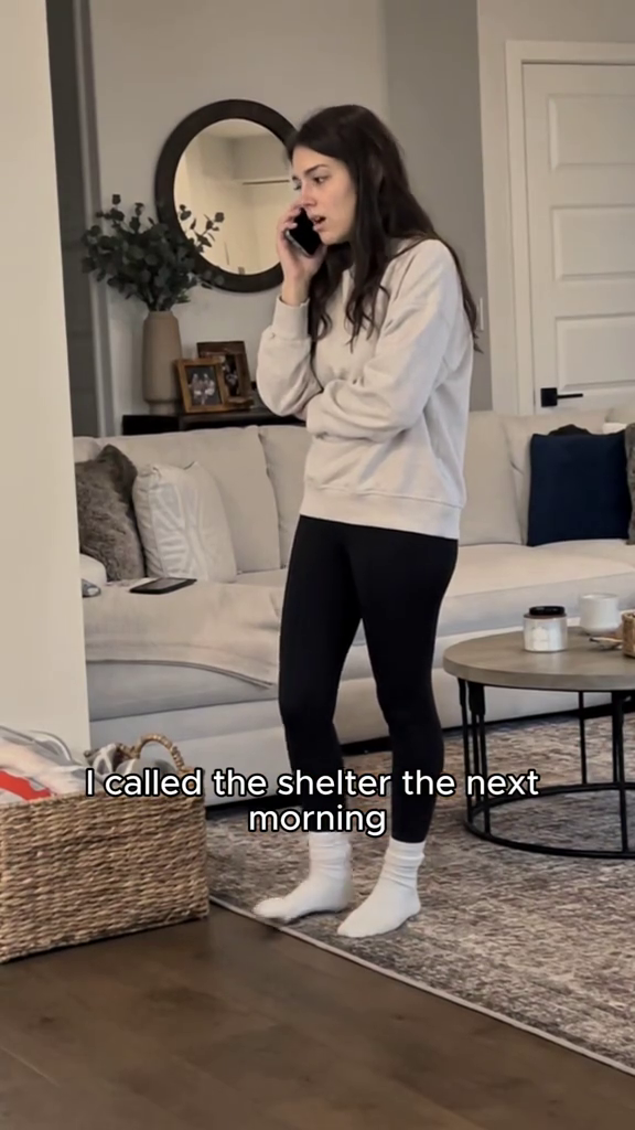 I called the shelter the next morning