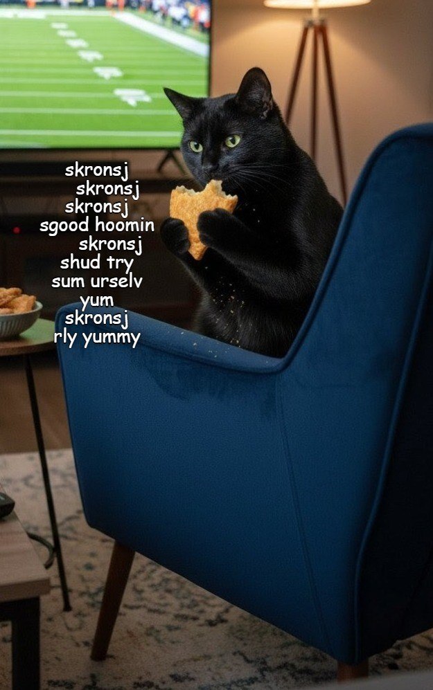 skronsj skronsj skronsj sgood hoomin skronsj shud try sum urselv yum skronsj rly yummy