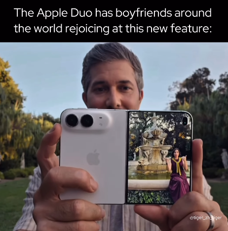 The Apple Duo has boyfriends around the world rejoicing at this new feature: @tiger_zhiger