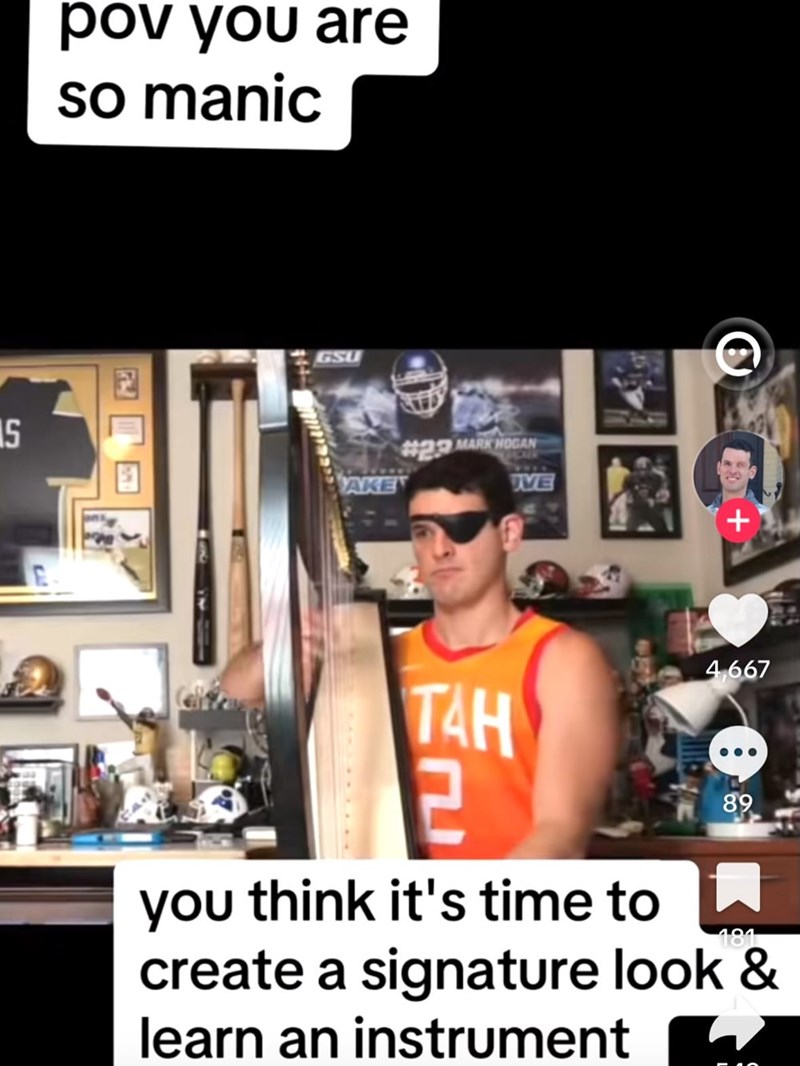 S pov you are so manic GSU AKE #29 MARK HOGAN VE + 4,667 TAH 2 you think it's time to 8 89 181 create a signature look & learn an instrument