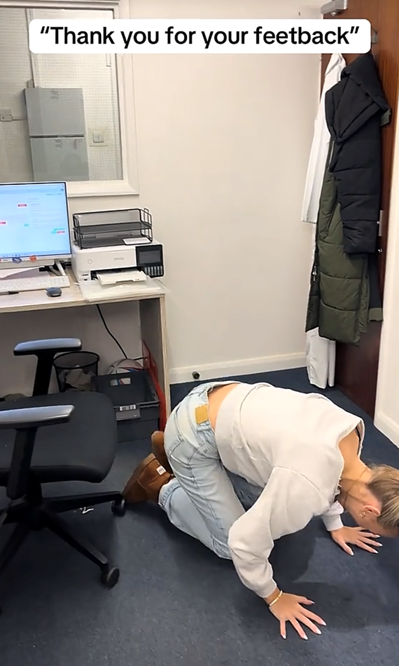 "Thank you for your feetback" T
