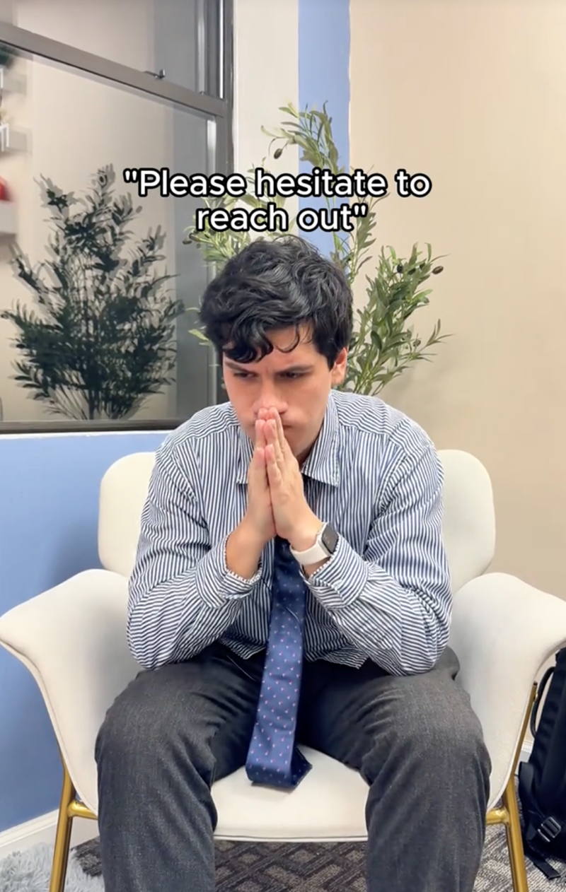 "Please hesitate to reach out"