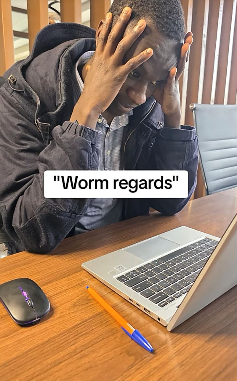 "Worm regards"