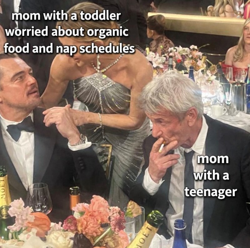 mom with a toddler worried about organic food and nap schedules OET mom with a teenager