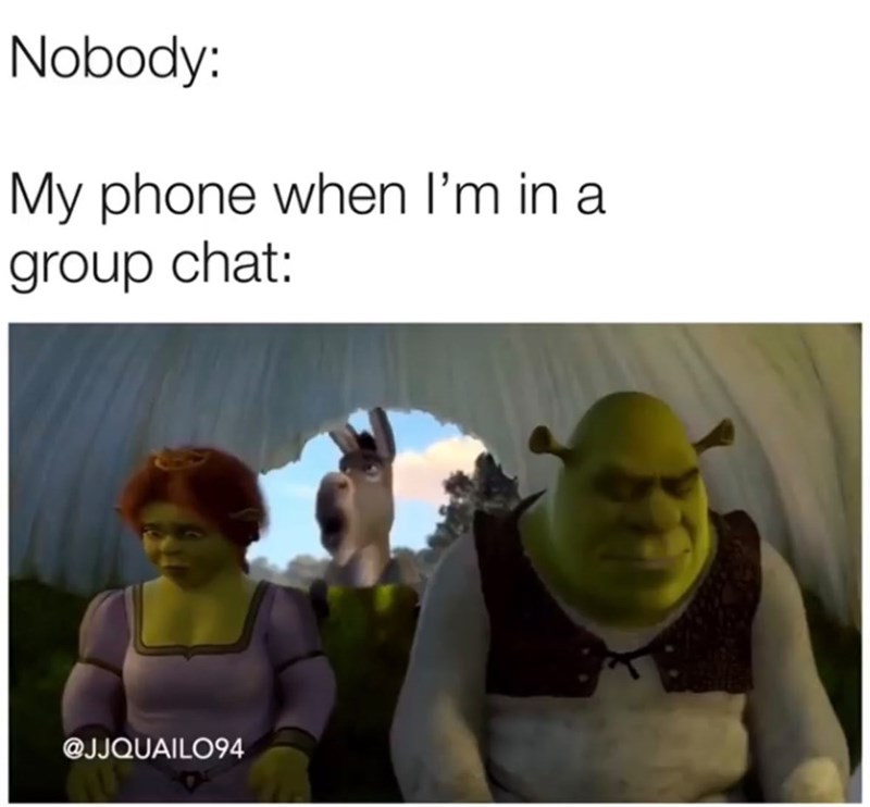 Nobody: My phone when I'm in a group chat: @JJQUAILO94