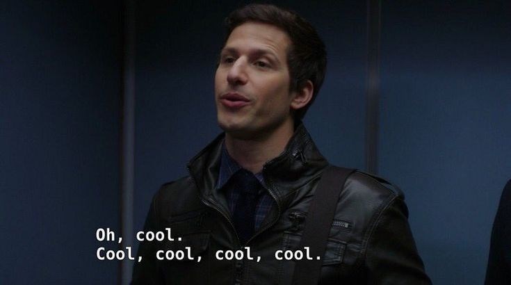Oh, cool. Cool, cool, cool, cool.