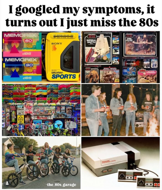 I googled my symptoms, it turns out I just miss the 80s MEMOREX JEDI 60 IMPERIAL SHUTTLE SONY dBS MEMOREX 90 21101 STAR WARS WALKMAN dBS SPORTS -the_80s_garage 168 An BI