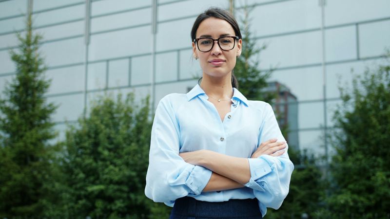 Young female lawyer.