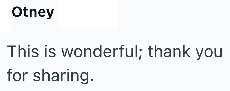 Otney This is wonderful; thank you for sharing.